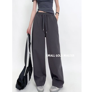 宽松卫裤 高腰阔腿裤 K771 韩版 2025春季