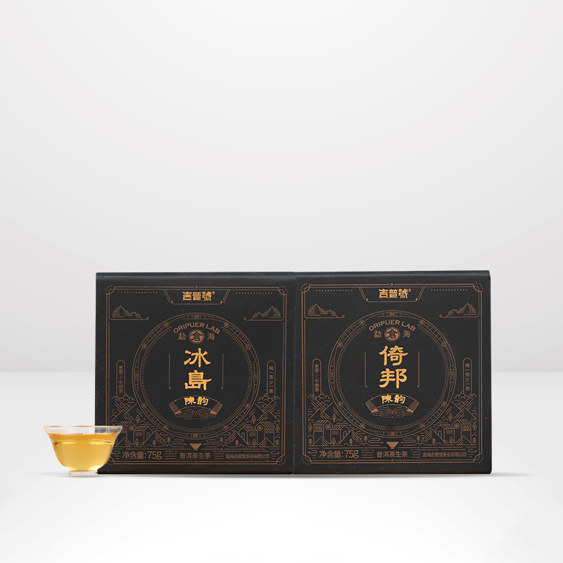 吉普号十年陈陈韵冰岛易武倚邦普洱茶生茶茶叶砖茶礼盒装