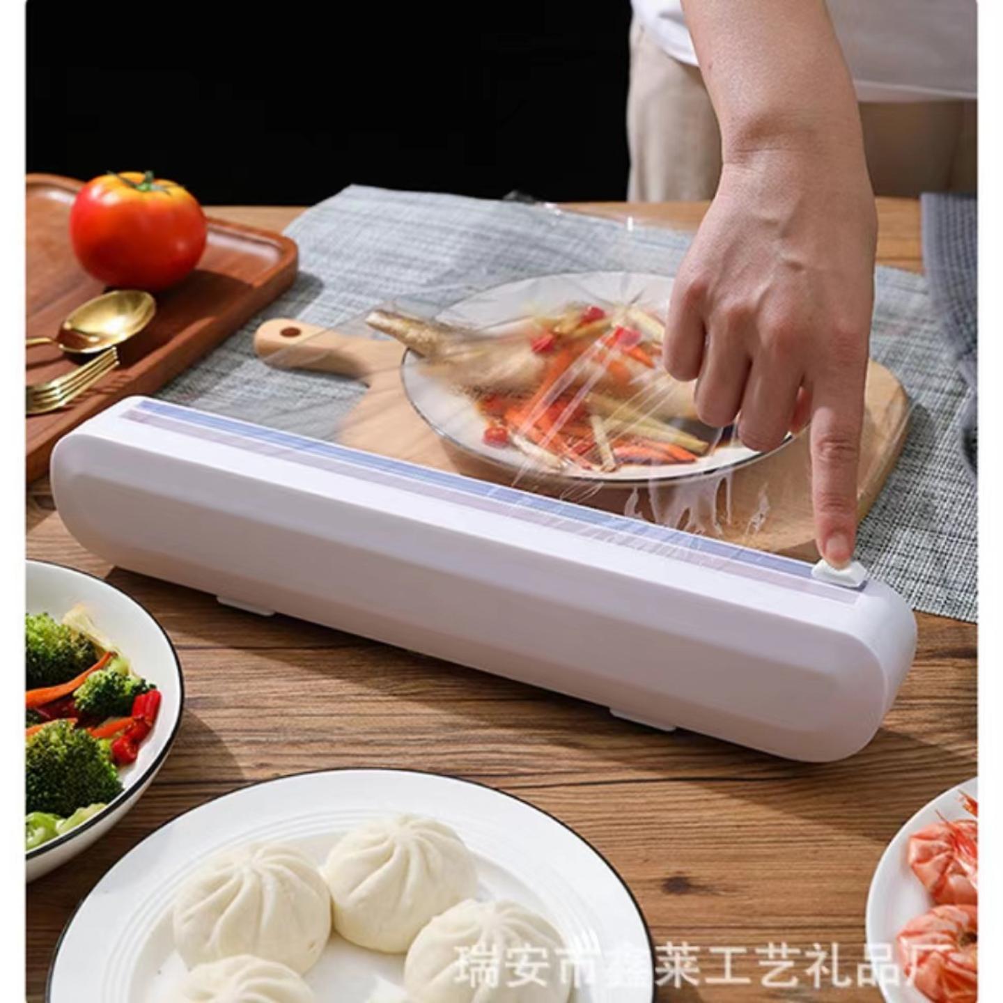 家用保鲜膜切割器吸盘壁挂厨房