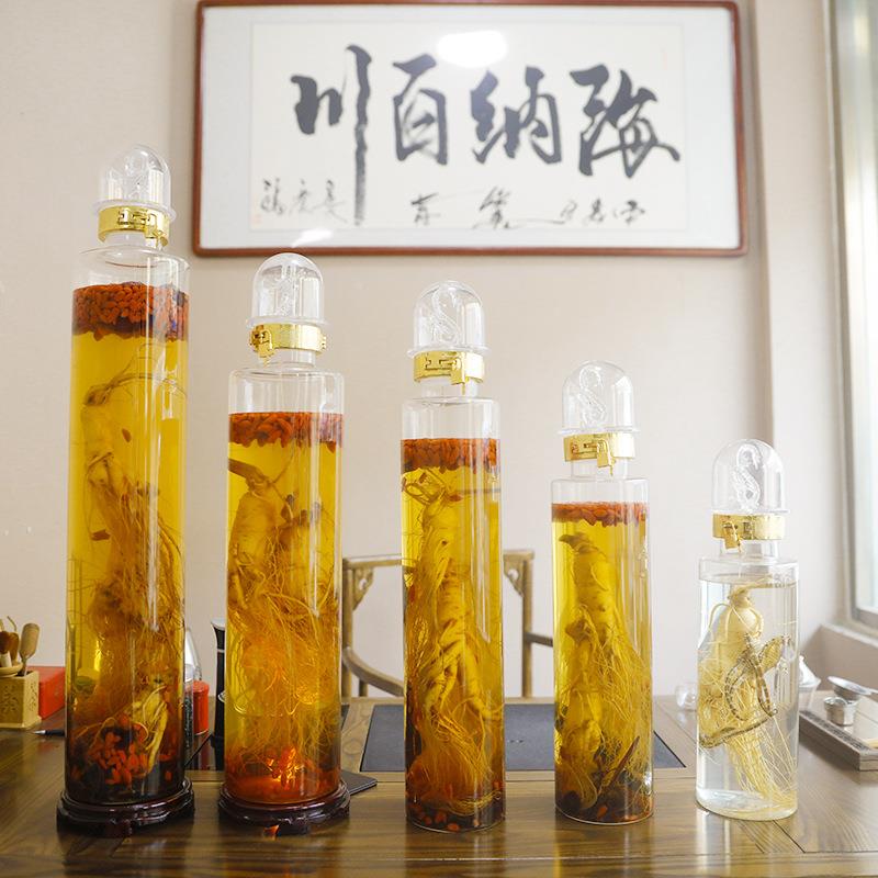 酒瓶泡人参海鹿空鞭酒BLH-参王瓶5斤10斤20斤瓶装白酒酒坛晶质料