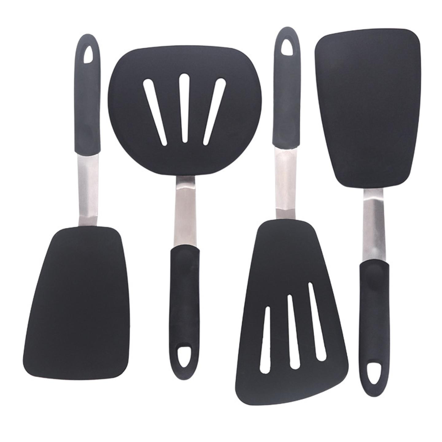硅胶厨具4件套锅铲煎铲披萨铲