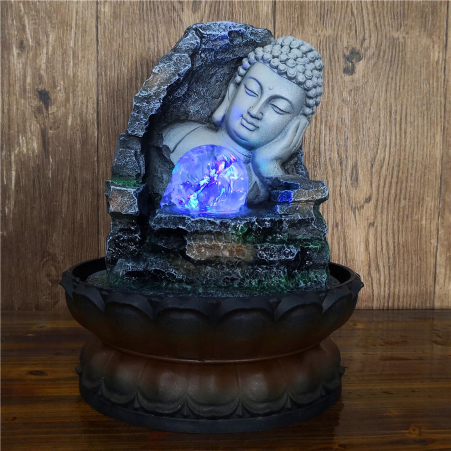 直供佛像树脂流水摆件东南亚工艺品创意款水景产地货源