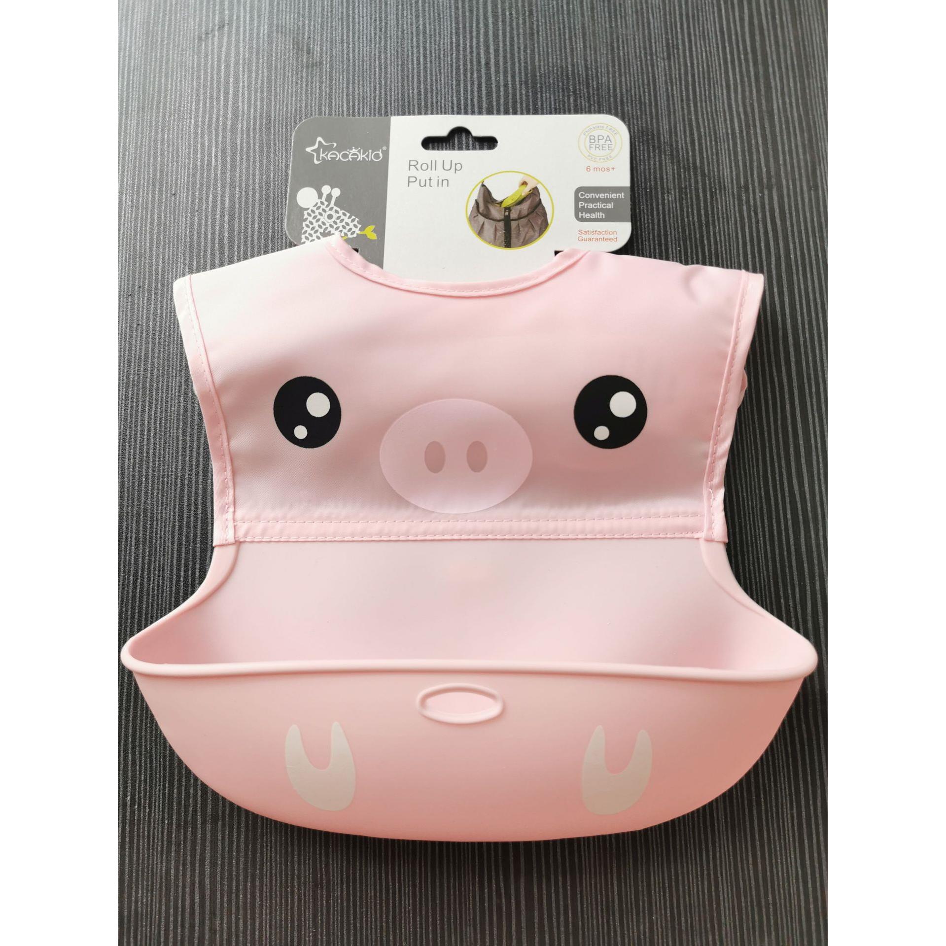 立体/儿童吃饭兜 食婴儿卡硅胶拼接防水嘴宝宝围围通兜小孩饭兜