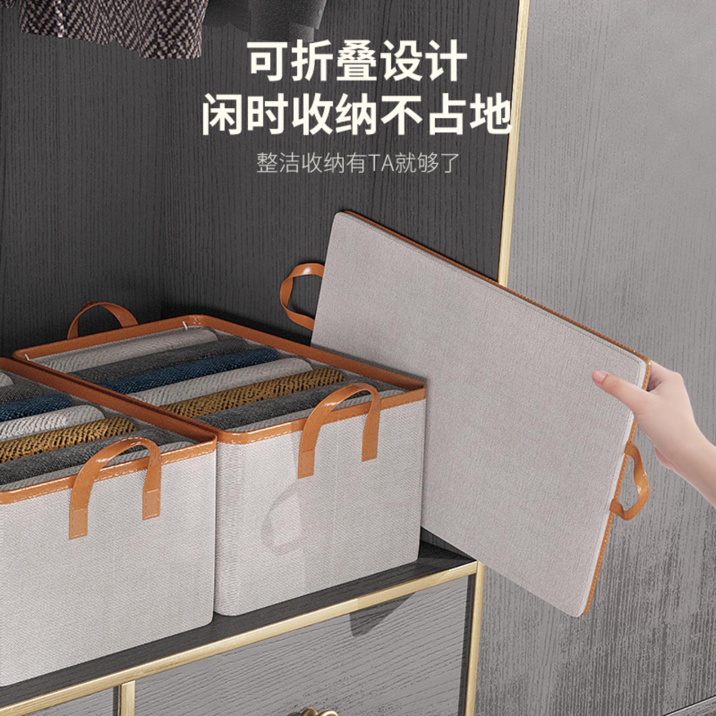简约提手家用衣服收纳箱加厚大