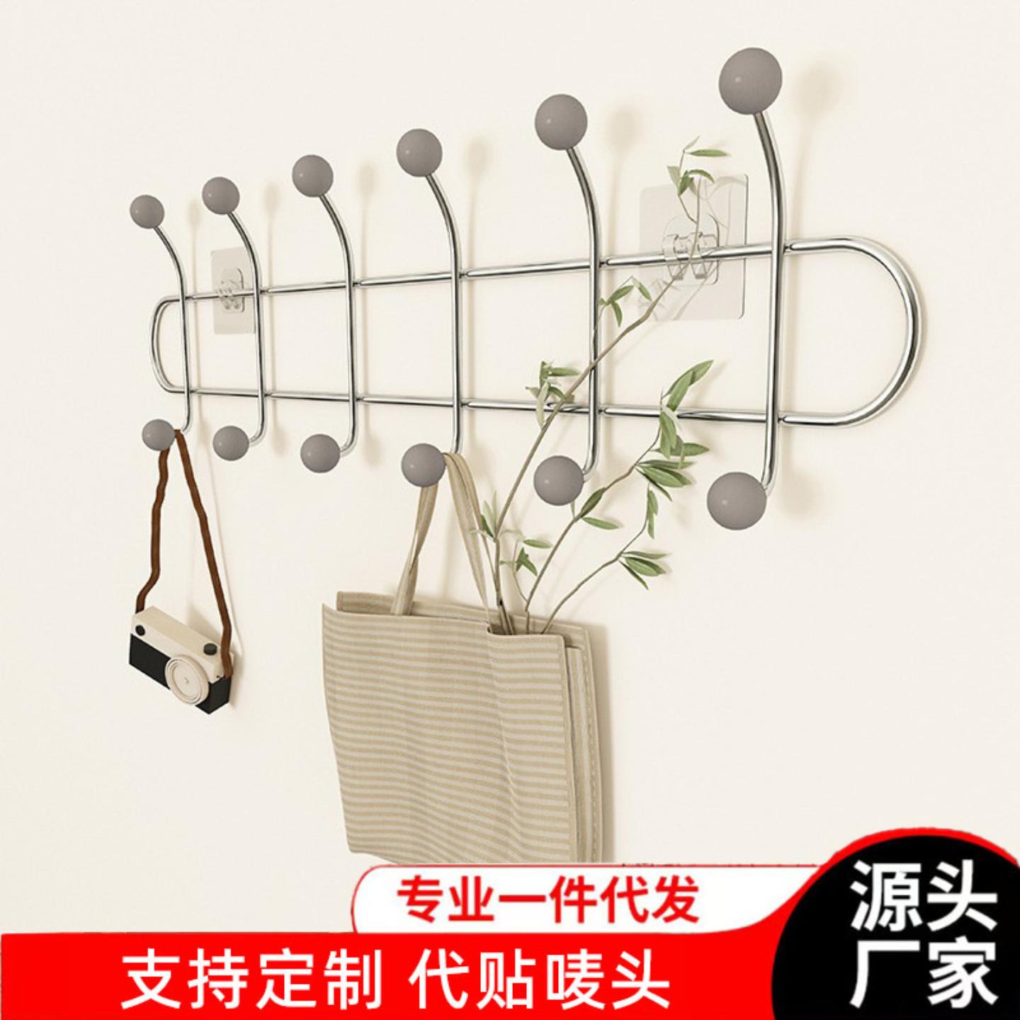 免打孔壁挂式挂钩衣服入户门帽子