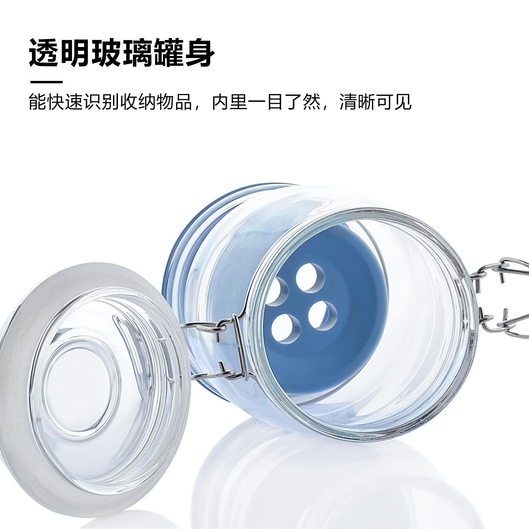 pi密封罐ckly jar泡 34o透z分离式菜沙漏菜硼硅制腌制泡泡菜