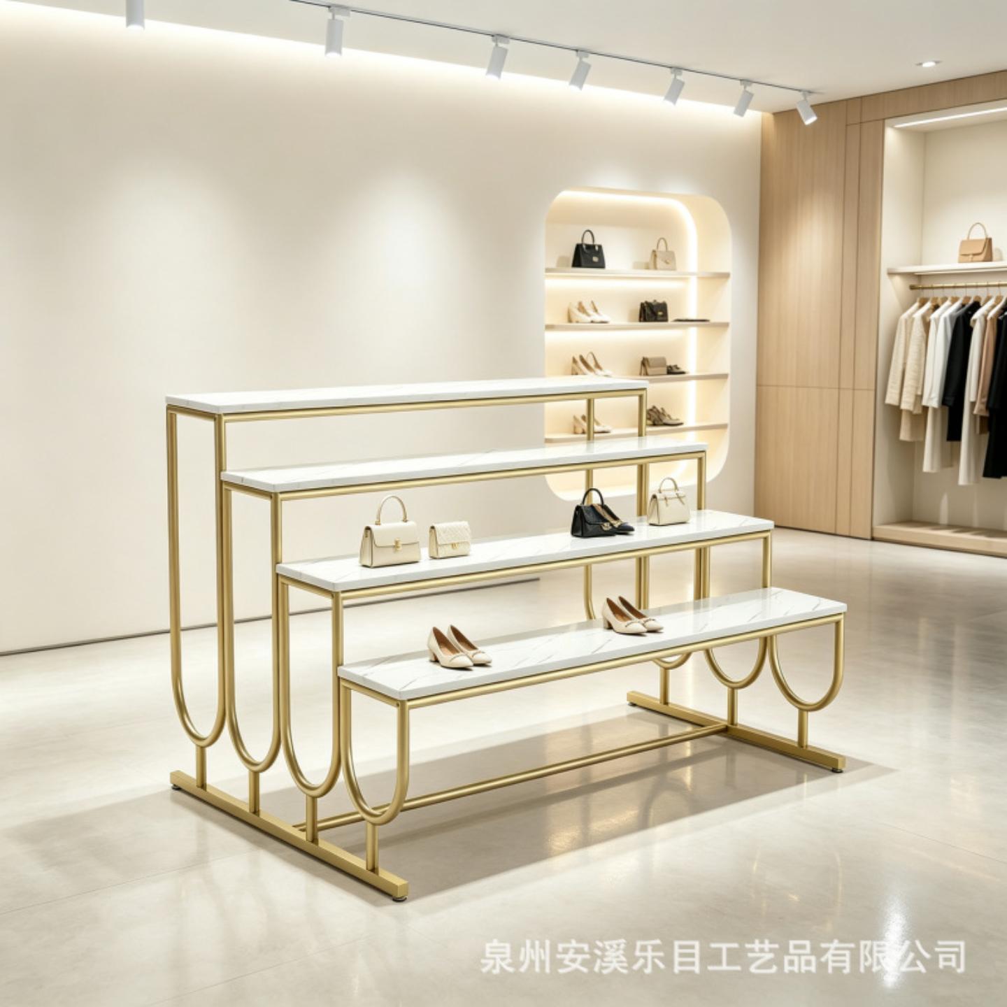 女装店中岛展示架童鞋货架服装店陈列架包架可拆装货架男装置物架