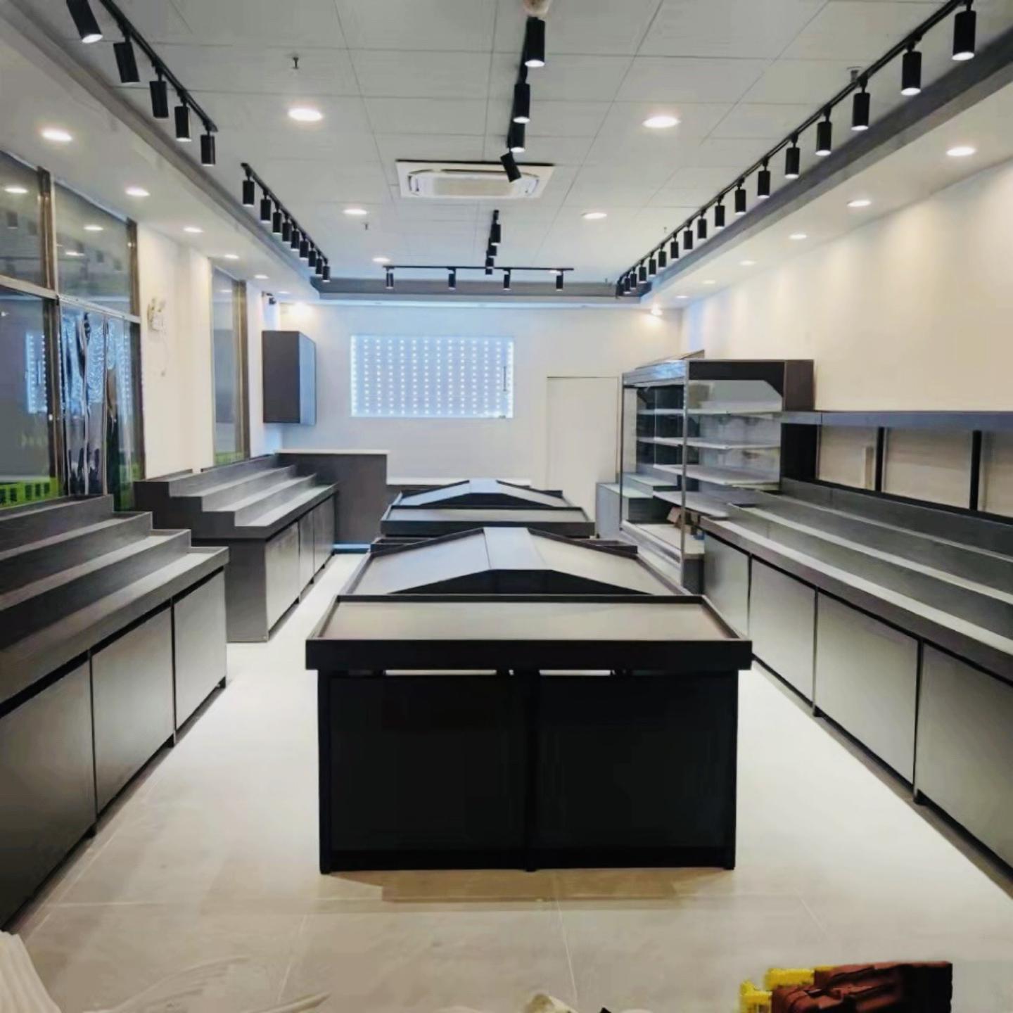 定制水果店台阶式货架阶梯货架生鲜水果货架展示架果蔬架子收银台