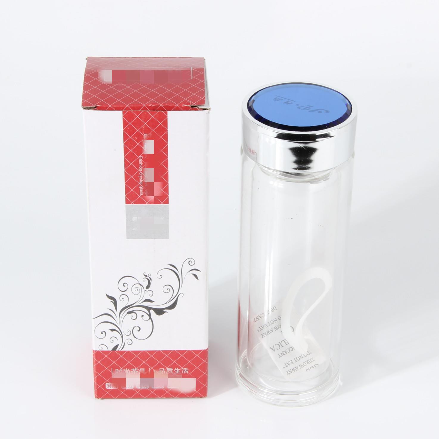 双水百晶玻璃杯保温隔热杯子十元无店日用货配层货玻璃泡茶杯保温