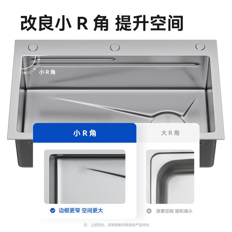 厨房水槽水龙头大用圆套装家洗菜盆真不锈钢手工槽/小角洗碗槽池