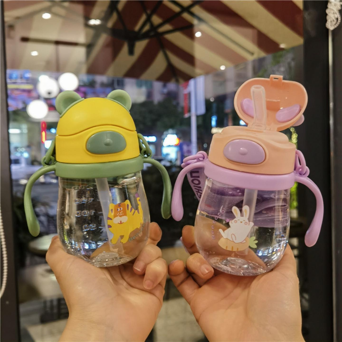 儿童卡通直饮吸管杯250ml小容量