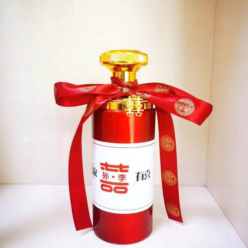 厂吾家有A07010喜就家白白酒适用婚宴喜宴一斤装酒酒套把装