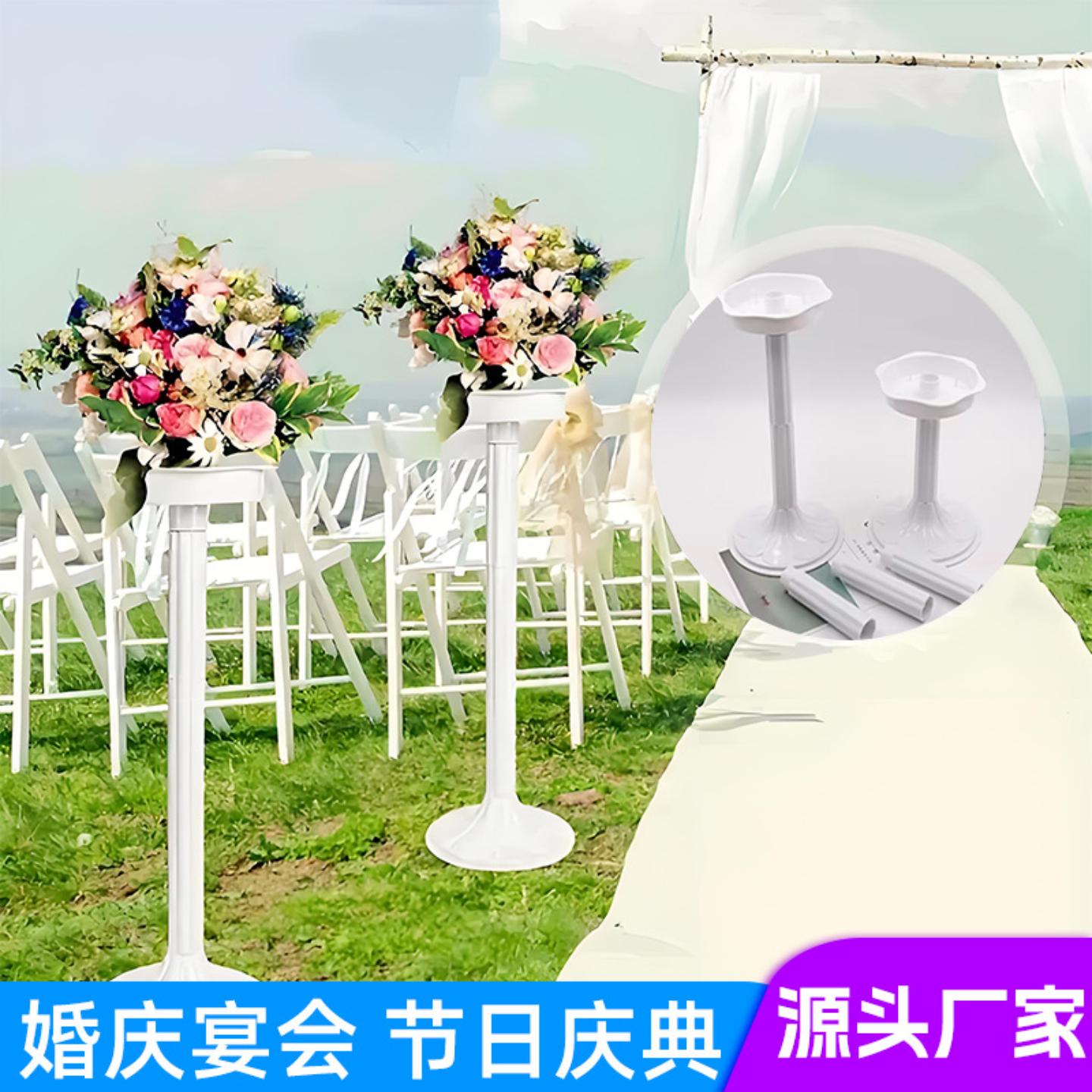 婚庆路引塑料罗马柱道具摆件花盘