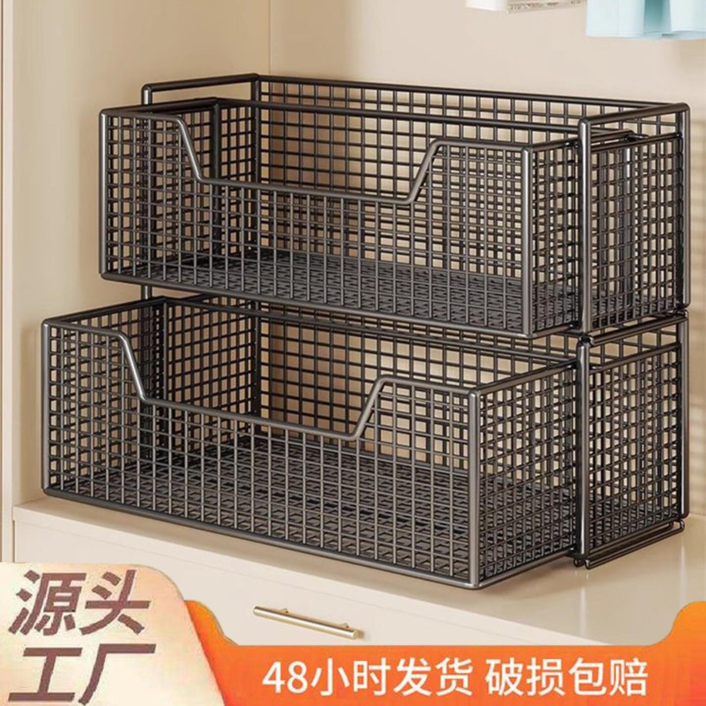 衣柜收纳分层卧室柜内可抽拉叠加