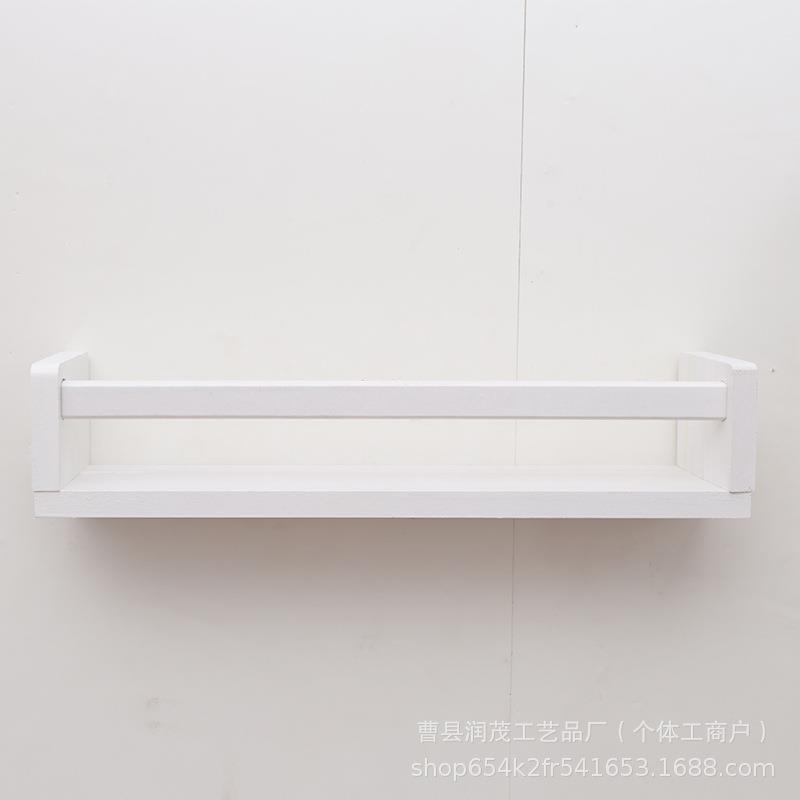 约风墙上置物架壁挂式字简板调料架客厅上装饰相框实木墙收一木质
