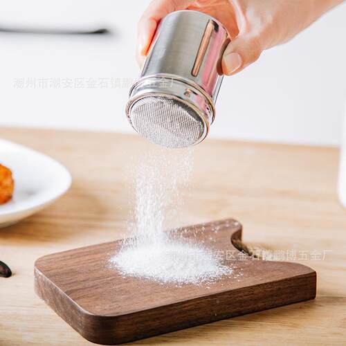 304韩式筒调撒粉器咖啡粉粉筒PBJ10TW0家用粉筒网筛调味撒罐不锈
