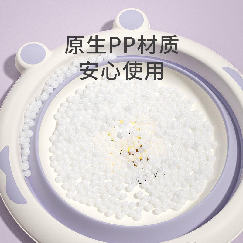 童脸儿新生儿孩女卡通可盆折叠盆便携5549A折叠洗脸洗屁股盆