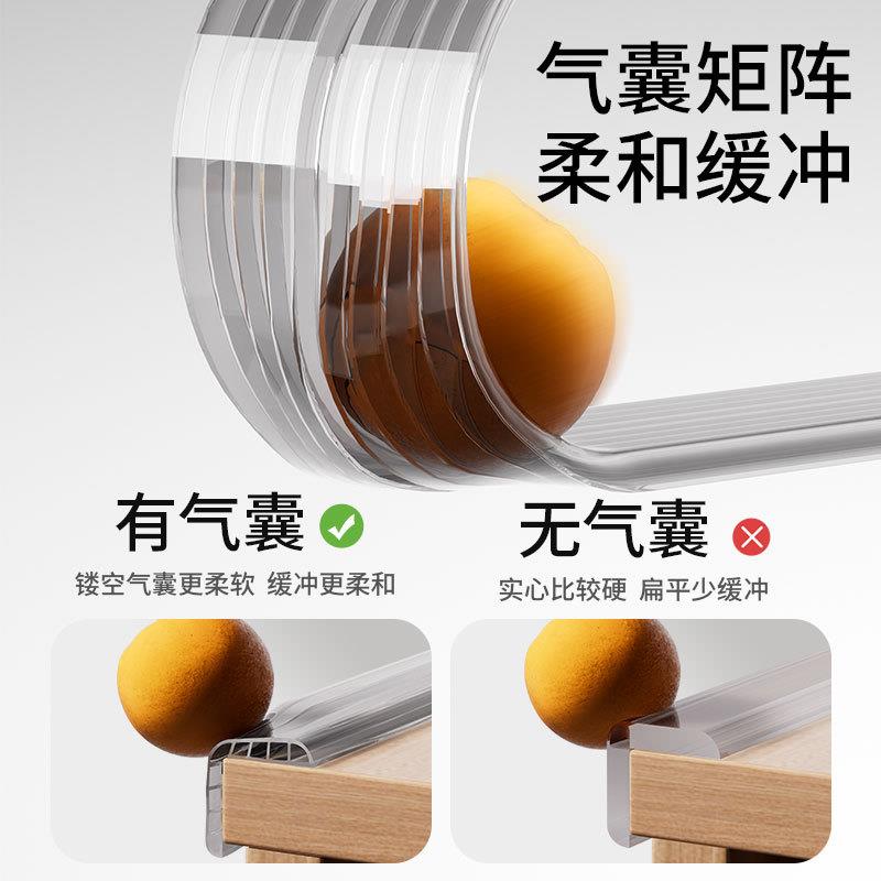 自粘撞条2米vc黑透防磕碰防防黑透百搭撞婴儿家用p包边条软包条防