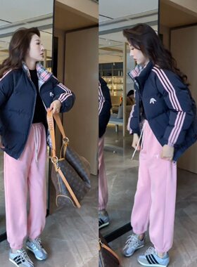 韩版宽松显瘦休闲加厚保暖棉服女