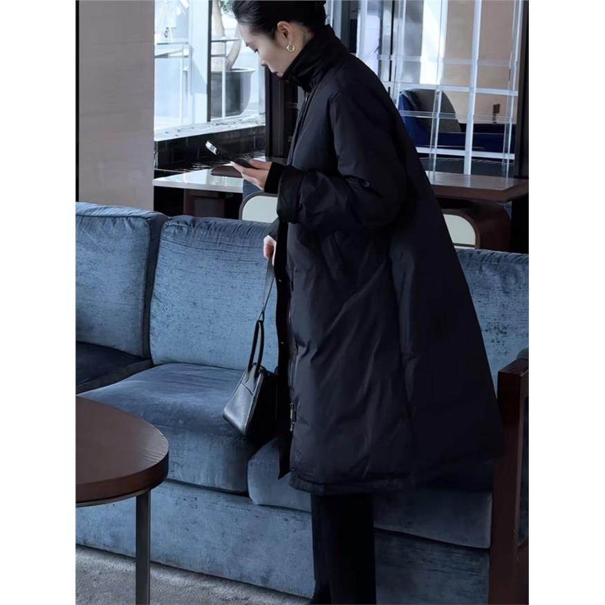 网红爆款高级感冬季新款洋气简约长款遮肉保暖纯色宽松棉服外套女,女装/女士精品,棉衣/棉服,淘宝优惠券,粉丝福利购,淘宝优惠卷