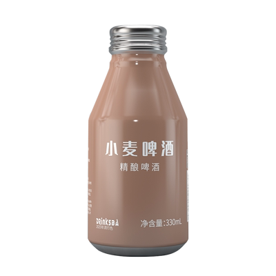 Drinksba小麦啤酒高麦汁浓度BC铝罐 4.8度精酿啤酒/12瓶