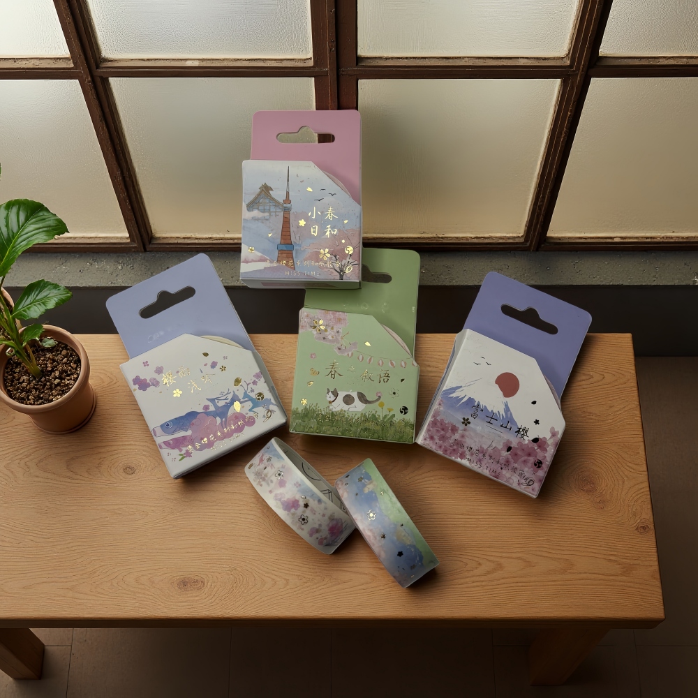 樱之物语系列和纸胶带整卷樱花风