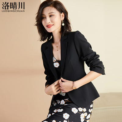 西装黑色修身显瘦气质休闲百搭