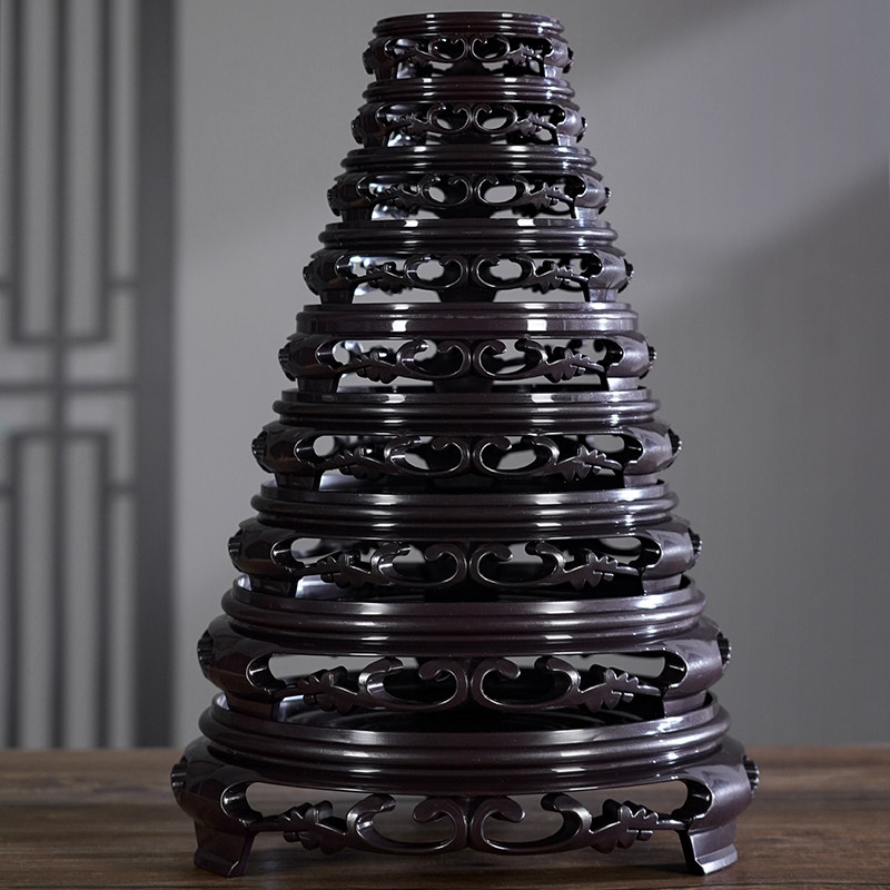 花盆底座鱼缸盆景奇石摆件佛像工艺品多肉花瓶托盘花架香炉茶壶托,家居饰品,花盆,淘宝优惠券,粉丝福利购,淘宝优惠卷