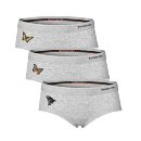 stonemen【源自澳洲】纯棉内裤女舒适透气休闲中腰三角裤蝴蝶印花