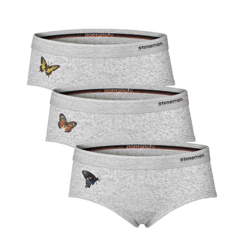 stonemen纯棉内裤女中腰三角裤