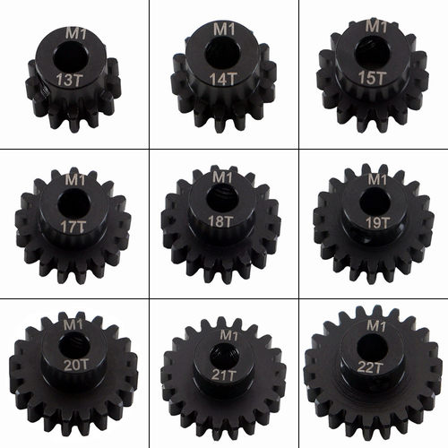 RC电机马达齿轮#45号钢制齿M1 13T 14T 15T 16T 17T 18T 19T 20T