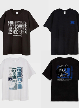 LINKIN PARK-Meteora-T Shirt 林肯公园摇滚印花短袖宽松男女款夏