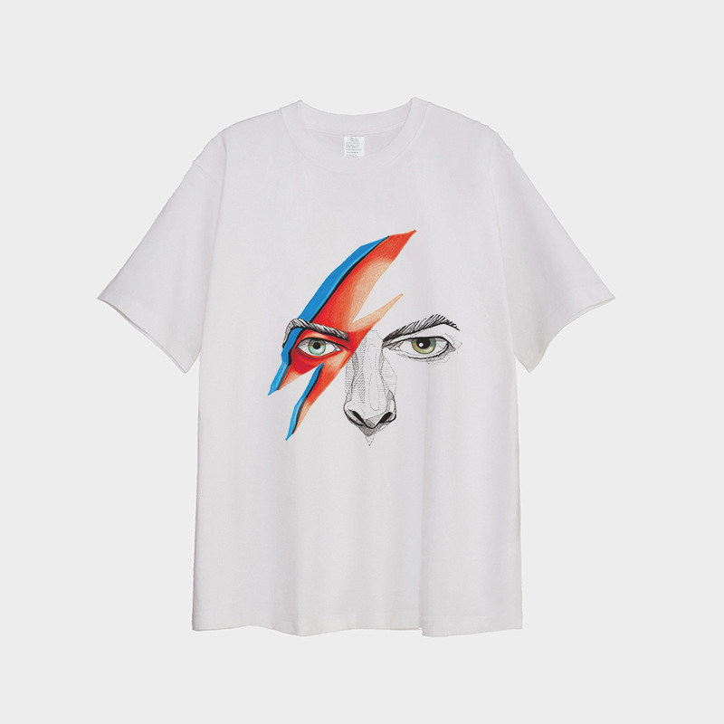 DavidBowie短袖宽松男女摇滚T恤图片