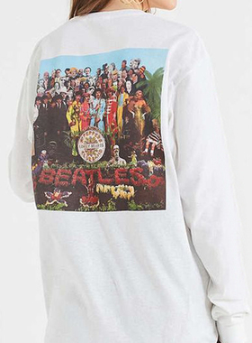 the beatles Sgt.Pepper's Lonely Hearts Club Band 长袖印花T恤