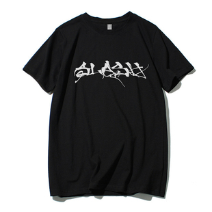 Slash 短袖T恤夏季宽松纯棉 摇滚Guns N' Roses枪炮与玫瑰吉他手