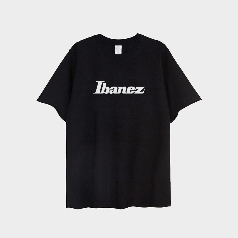 Ibanez tee-shirt 依班娜电吉他印花T恤短袖宽松纯棉男女款