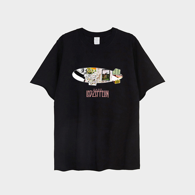 齐柏林飞艇摇滚乐队短袖T恤