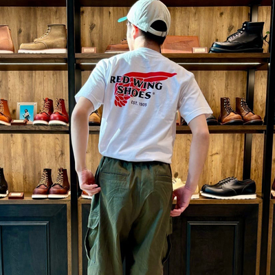 redwing红翼美式咔叽纯棉短袖T恤