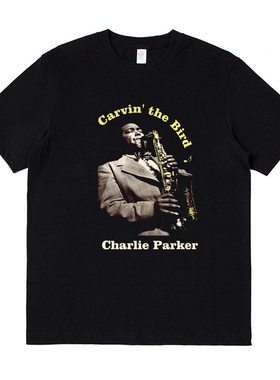 Charlie Parker T-Shirt Jazz,Thelonious Monk,Miles Davis 短袖