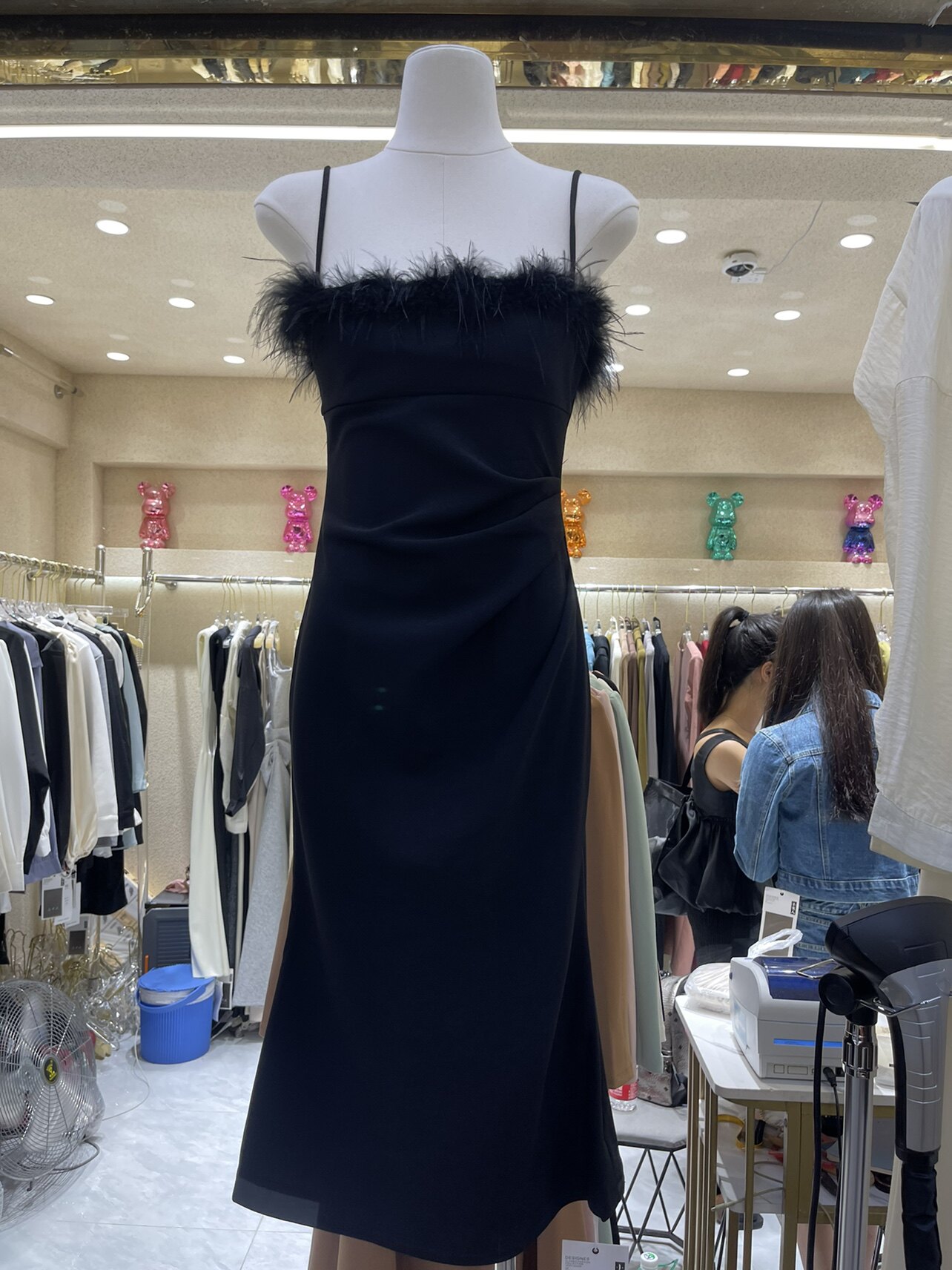 2024新款女秋季打底吊带连衣裙子