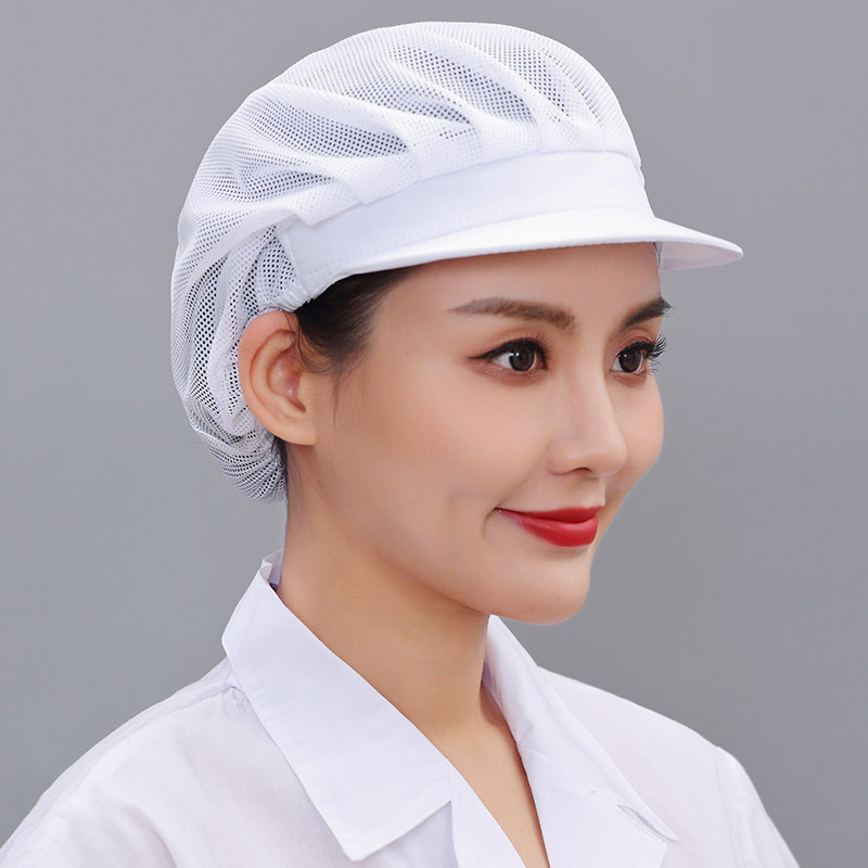 工作帽厨房食品厂透气网帽
