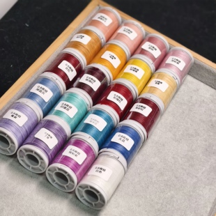 0.8扁蜡纯色中卷套装约30米一卷车挂花牌编织线