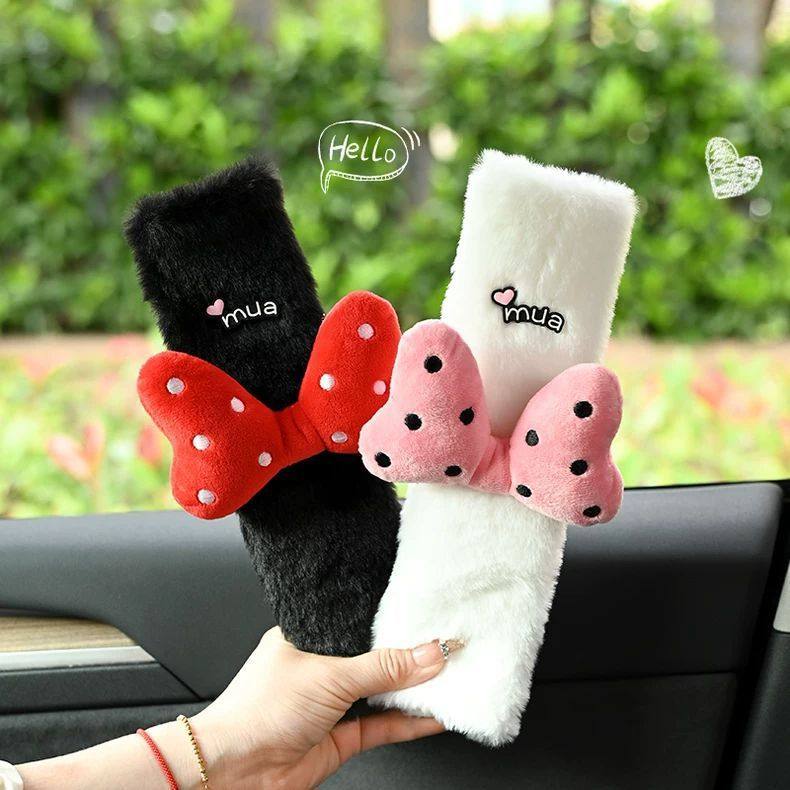 新款汽车安全带护肩套防勒脖卡通可爱蝴蝶结毛绒车载儿童保护套女,汽车用品/电子/清洗/改装,手刹套/档把套/套饰套装,淘宝优惠券,粉丝福利购,淘宝优惠卷