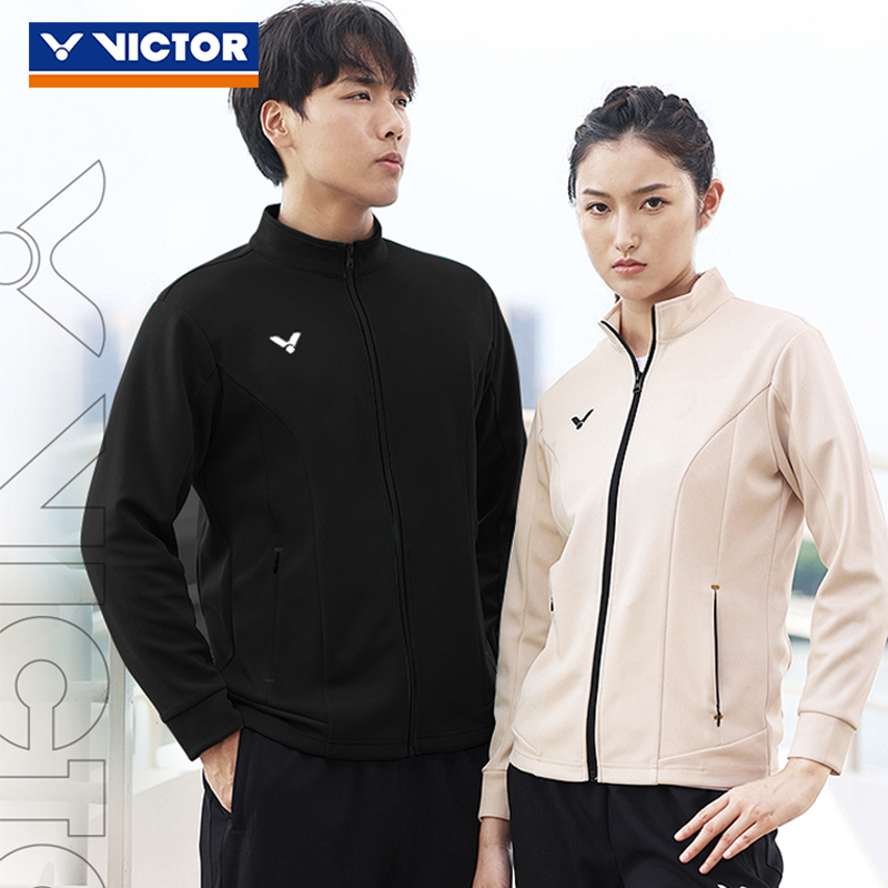 VICTOR威克多胜利羽毛球服男女训练系列针织运动休闲外套J-50604