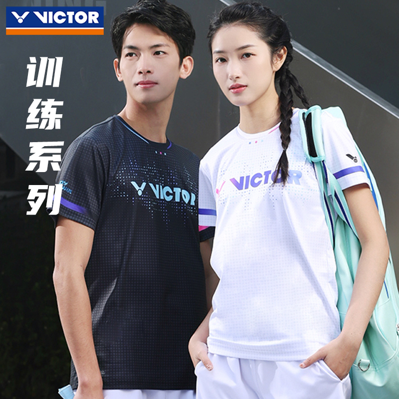 VICTOR胜利羽毛球服运动短袖