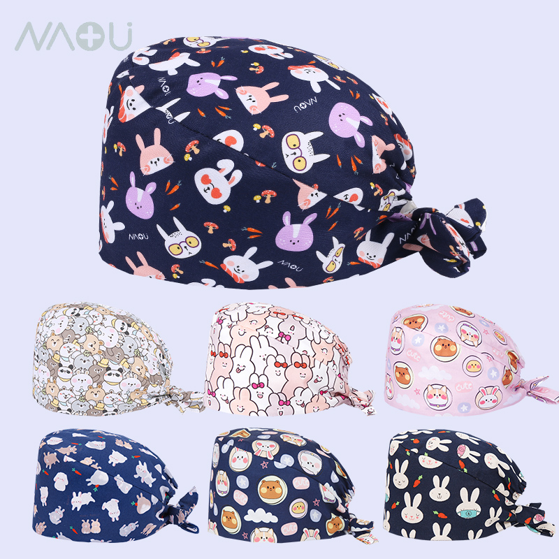 手术室帽子厚款医护专用帽纯棉女