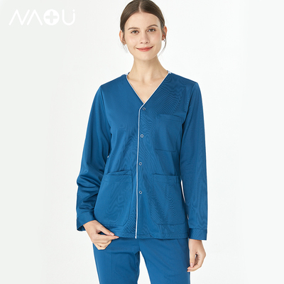 南欧鱼手术室巡回服长袖外套高端