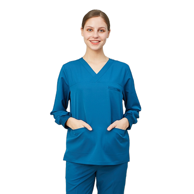 南欧鱼弹力速干高端洗手衣刷手服