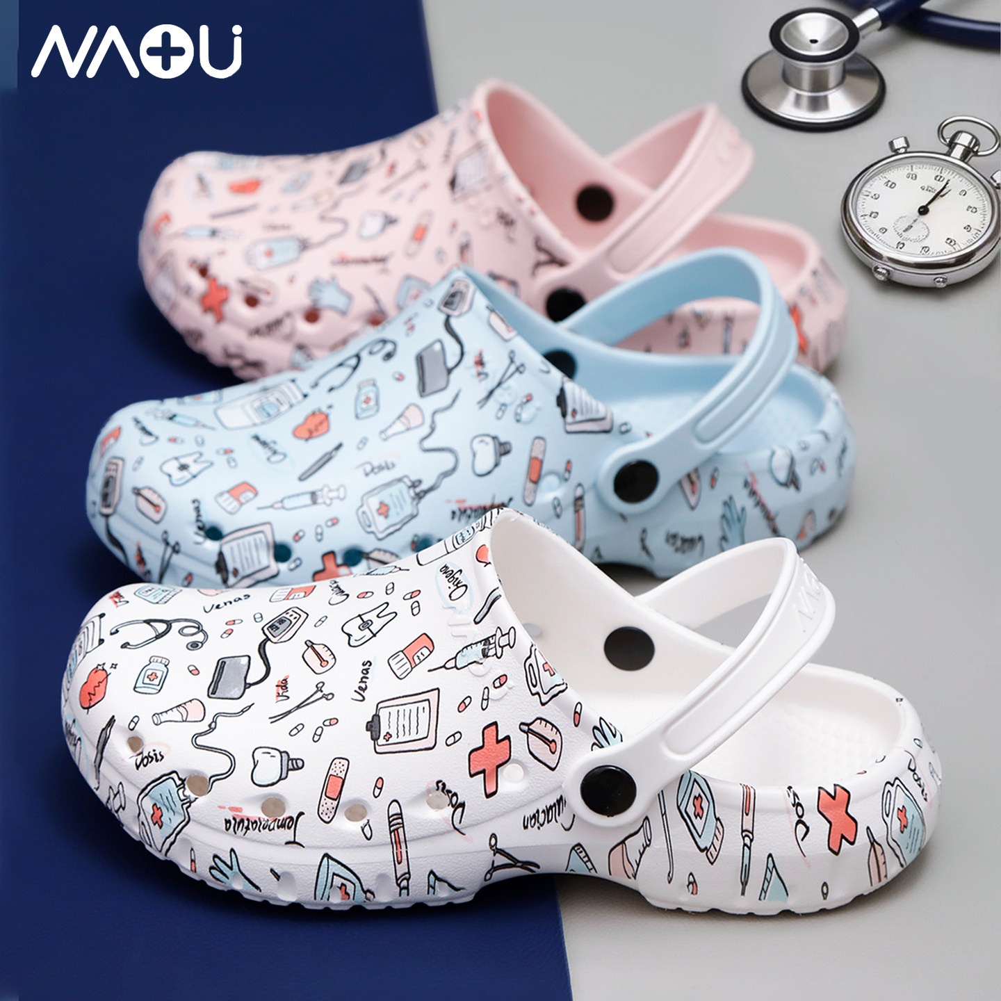 南欧鱼手术室拖鞋EVA防滑洞洞花鞋洁净房实验室医生工作鞋包头鞋,女鞋,包头拖,淘宝优惠券,粉丝福利购,淘宝优惠卷