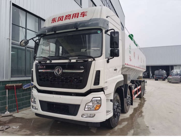 东风天龙40方散装祠料运输车 鸡苗猪仔运输车 新品宝马格  福格勒